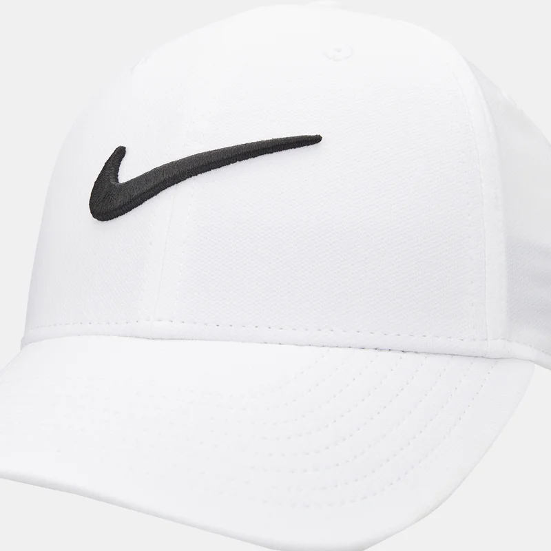 Nike White Men's Dri-FIT Club Structured Swoosh Cap  | Best Price UAE